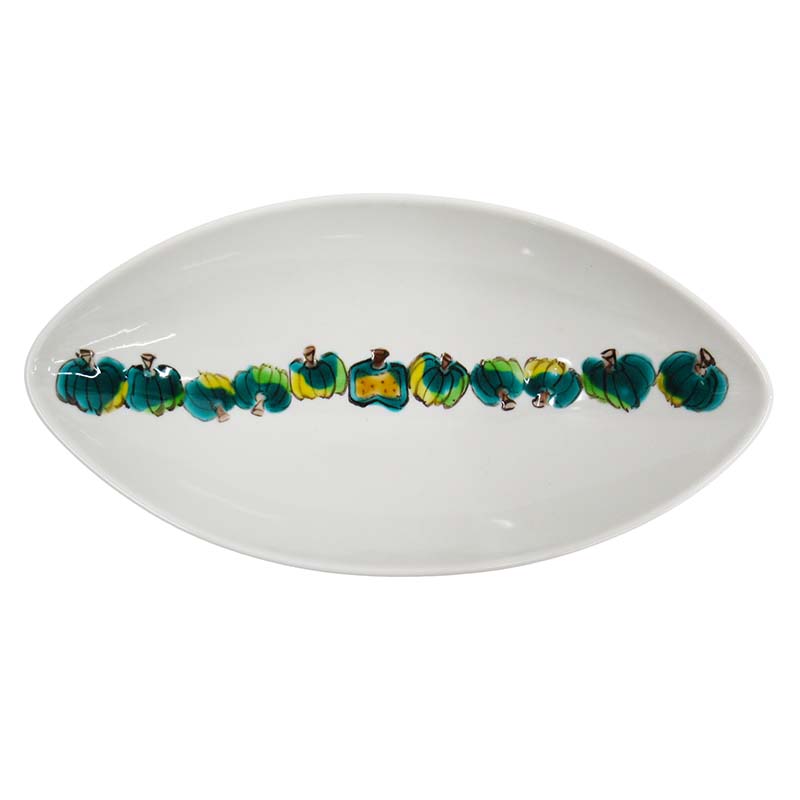 安東眉石窯　楕円鉢　かぼちゃ　